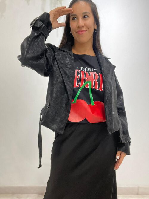 Chaqueta Luciana Negra