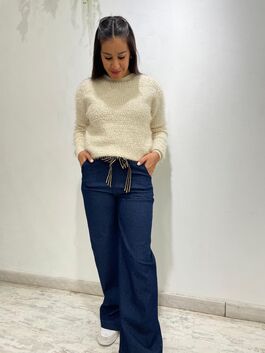 Pantalon Kayla Azul + Lazo