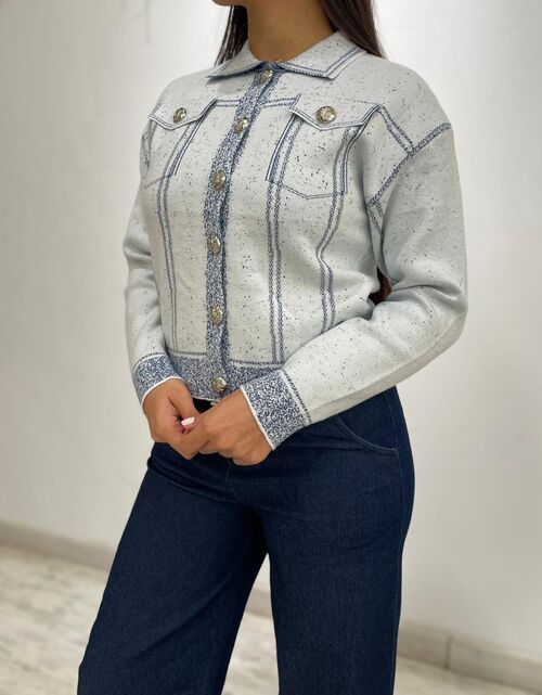 Chaqueta Ornella Celeste