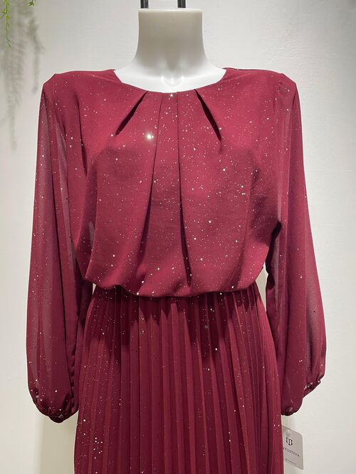 Vestido Sandra Granate