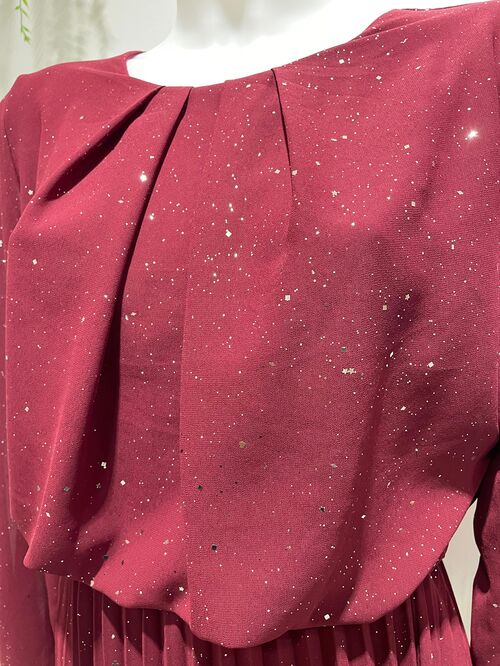 Vestido Sandra Granate