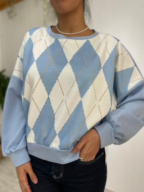 Jersey Rombos Celeste