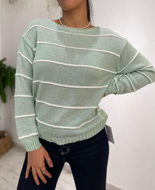 Jersey Anabella Verde Agua