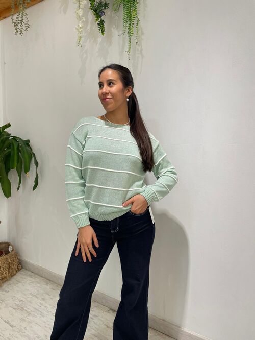 Jersey Anabella Verde Agua