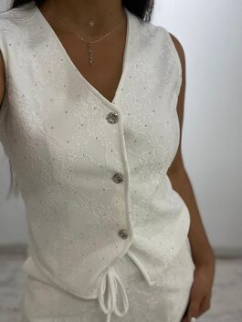 Chaleco Olivia Blanco