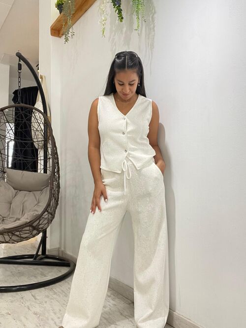 Chaleco Olivia Blanco